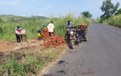 Schulbau in Quinze – Arbeit am Bau