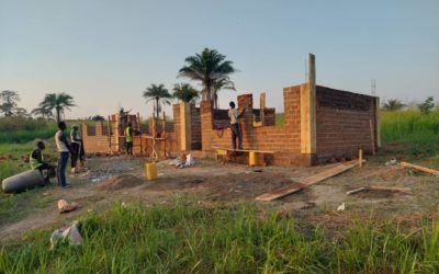 Schulbau in Quinze – Betonarbeiten